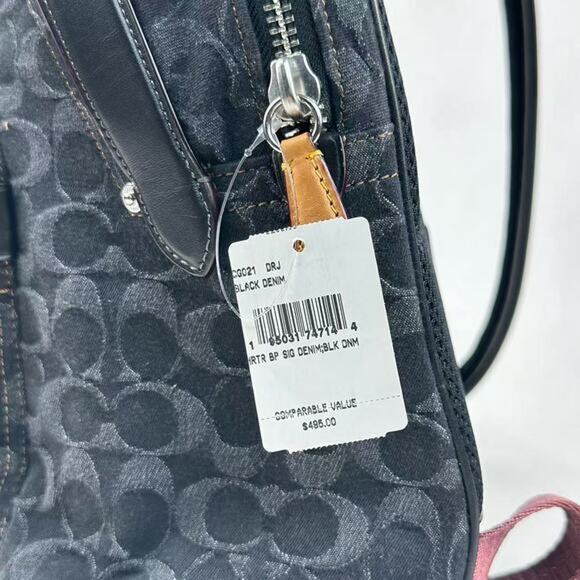 COACH  CG021 Charter Backpack In Signature Denim - Picture 8 of 10